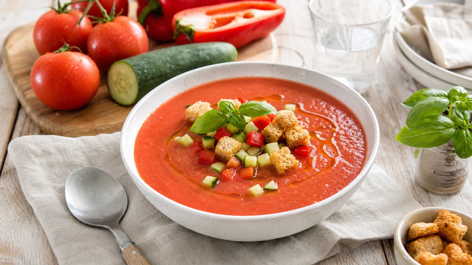 Gaspacho maison : la recette fraîche, ses astuces et ses variantes