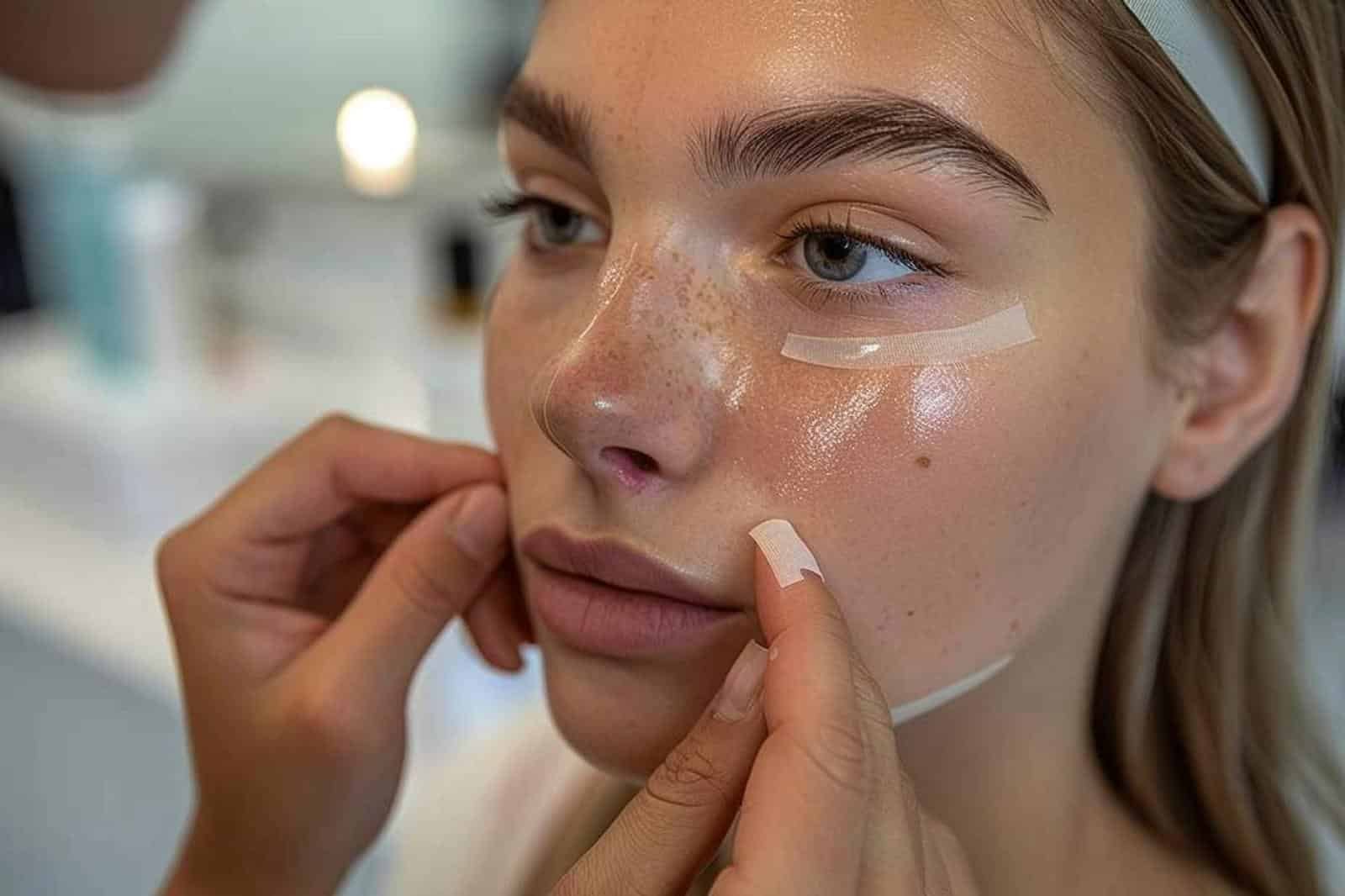 Découvrez 5 astuces pour adopter le face taping, la nouvelle tendance anti-âge