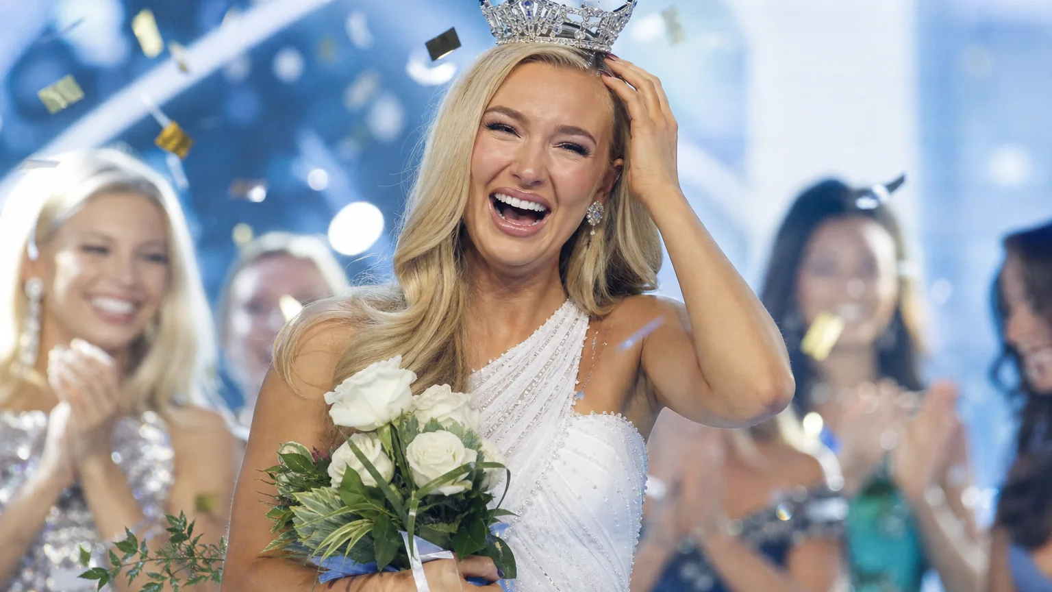 Katie Ann Powell, originaire de l’Utah, remporte le prix de la candidate la plus inspirante au concours de Miss America