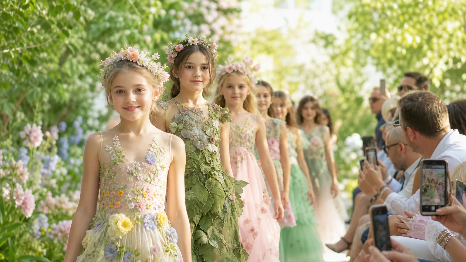 Les élèves de SEP accueillent le printemps : un défilé de mode inspiré du jardin