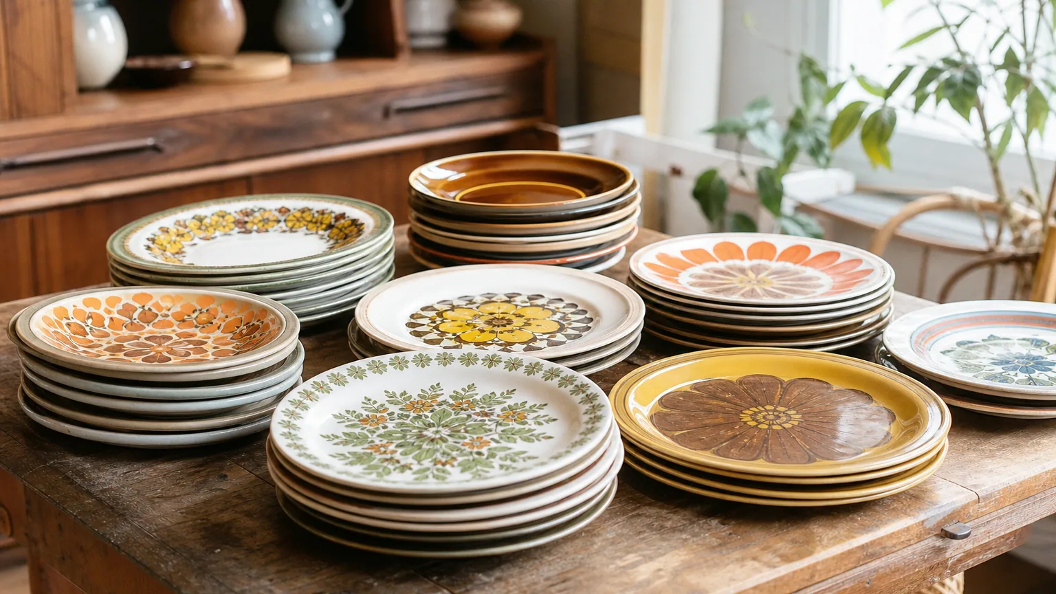Les trésors oubliés des greniers : ces assiettes vintage des années 70 au motif recherché font un retour en force