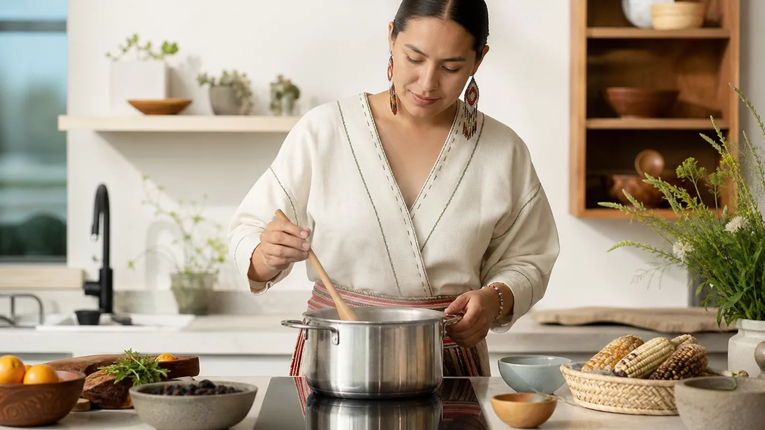 Préparer des recettes traditionnelles autochtones avec une cuisson par induction