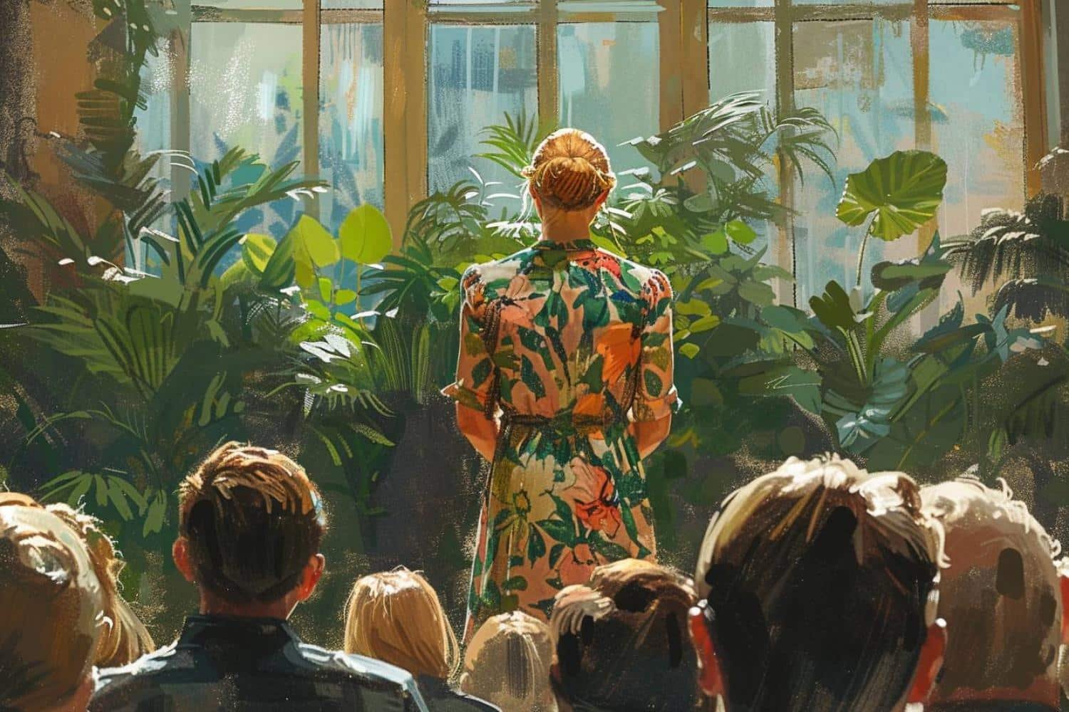 Une salle comble pour la deuxième visite de Katie Rushworth au sein du groupe des Jardiniers de Wharfedale
