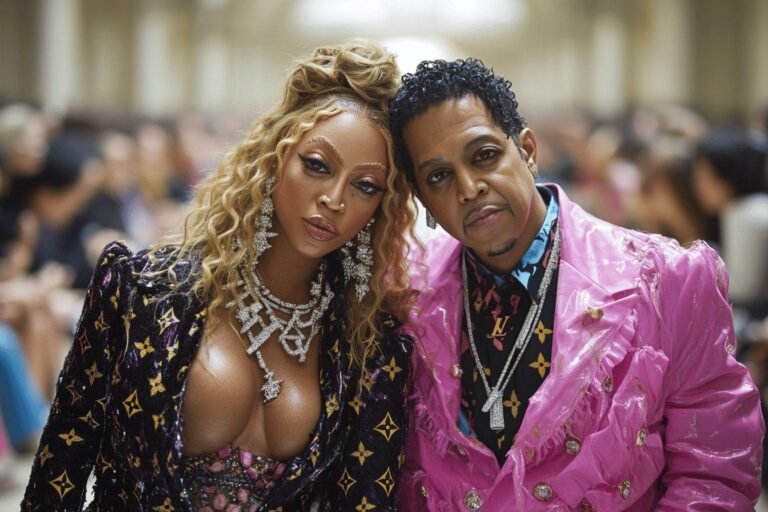 Beyoncé et Jay-Z impressionnent lors du défilé Louis Vuitton durant la semaine de la mode à Paris