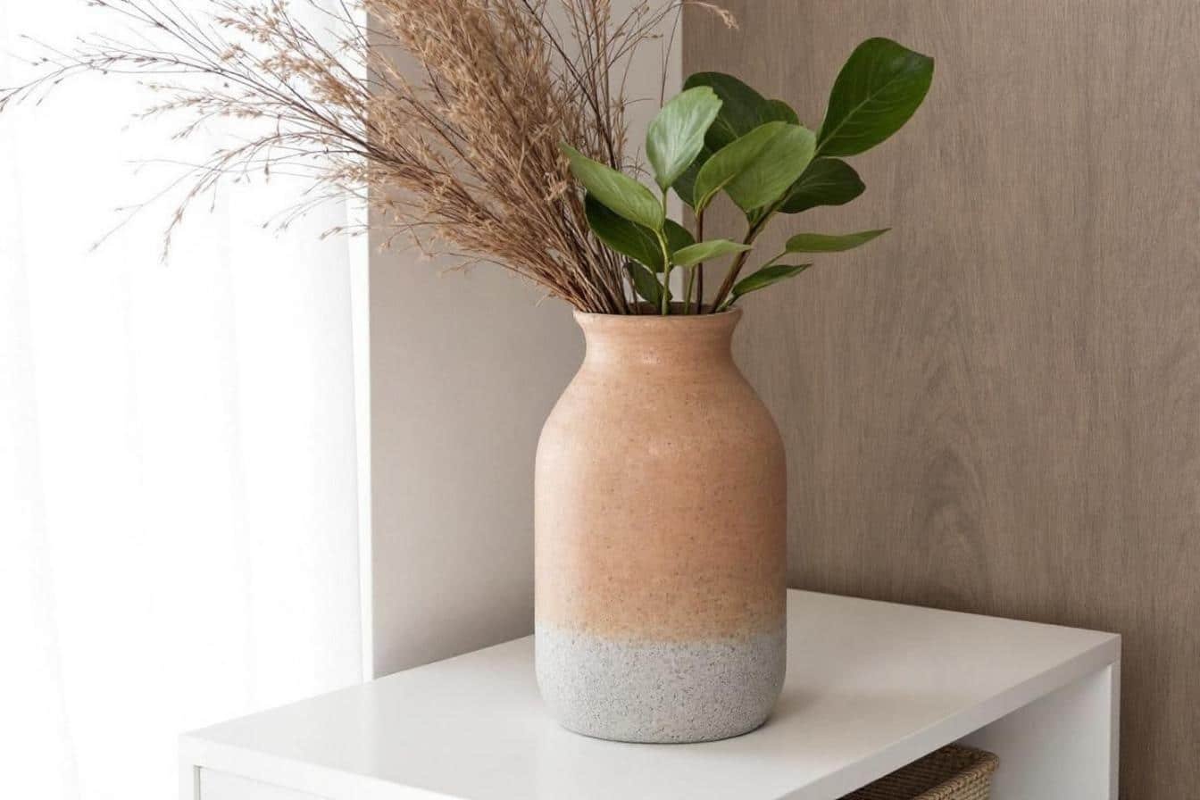 Embellissez votre salon cet automne avec ce vase en grès de Mango Home, disponible à moins de 20 euros !