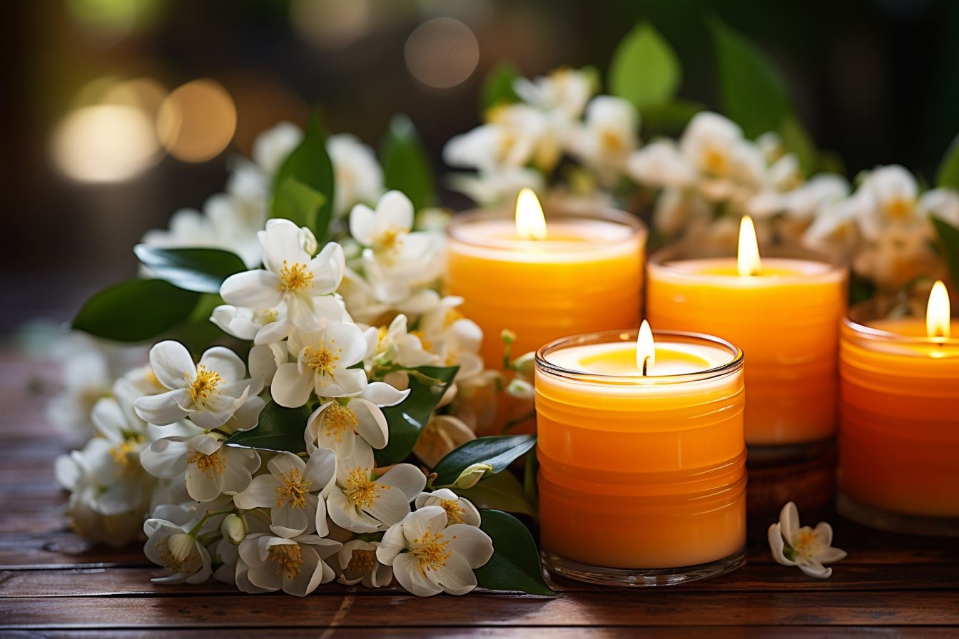 Fabrication artisanale de bougies parfumées à la fleur d’oranger : une expérience olfactive enchanteuse