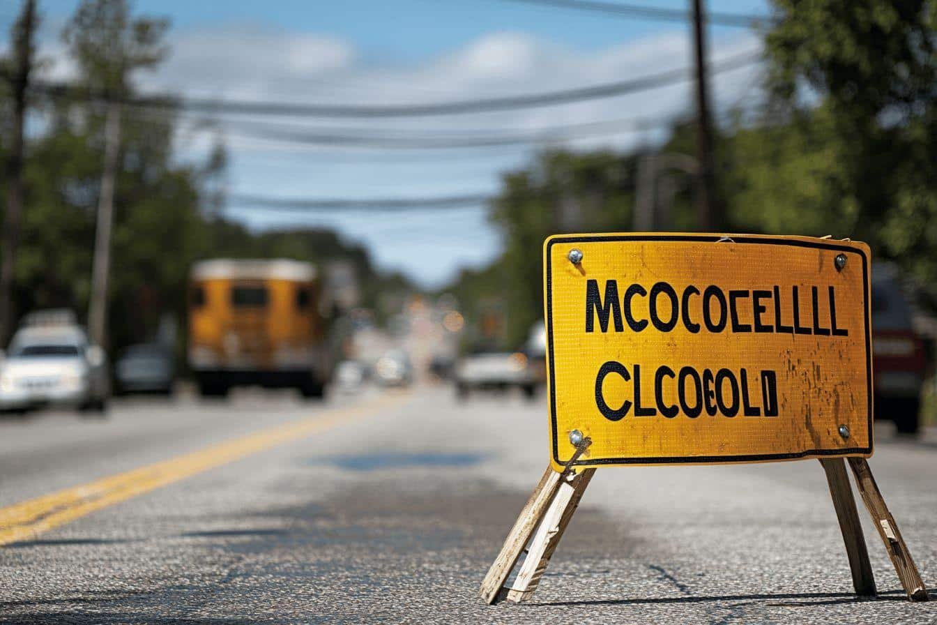 Fermeture imminente d’une voie fréquentée près du lycée McDowell