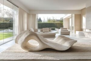 Fini les tapis classiques, les œuvres sculpturales s’imposent et métamorphosent nos intérieurs