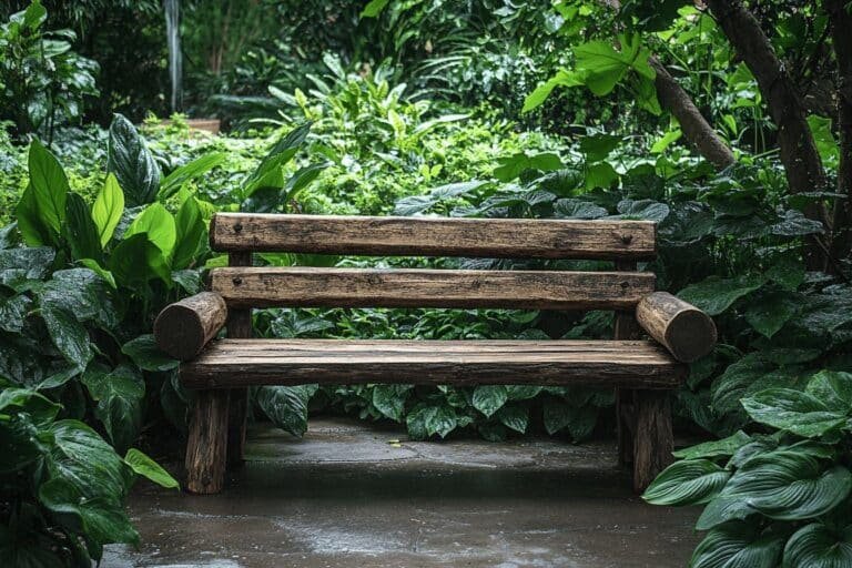 idées de bancs de jardin pour un espace de repos extérieur serein