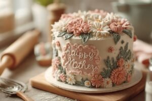 inspirations créatives pour décorer un gâteau de fête des mères