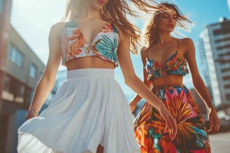 je troque ma jupe midi blanche pour ce style estival à la mode