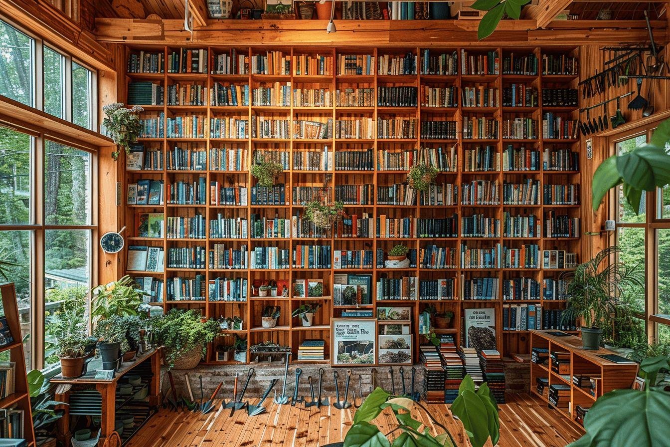 la bibliothèque du comté de Manistee propose une sélection de livres de jardinage pour tous les âges