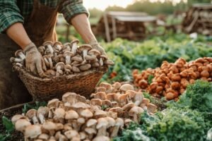 l’agriculture à petite échelle : production de shiitakes et de légumes sur quelques acres