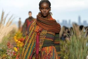 Le designer Michael Kors marie l’élégance et la terre lors de la Fashion Week de New York