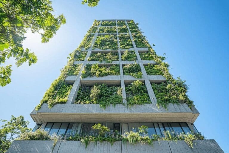 Le studio arthur casas enveloppe une tour en béton strié de jardins verticaux à são paulo
