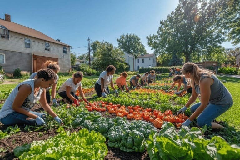 les jardins potagers s’installent sur les pelouses avant