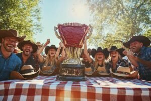 Les Muleriders remportent le concours de cuisine de steak lors du festival Blossom 2025