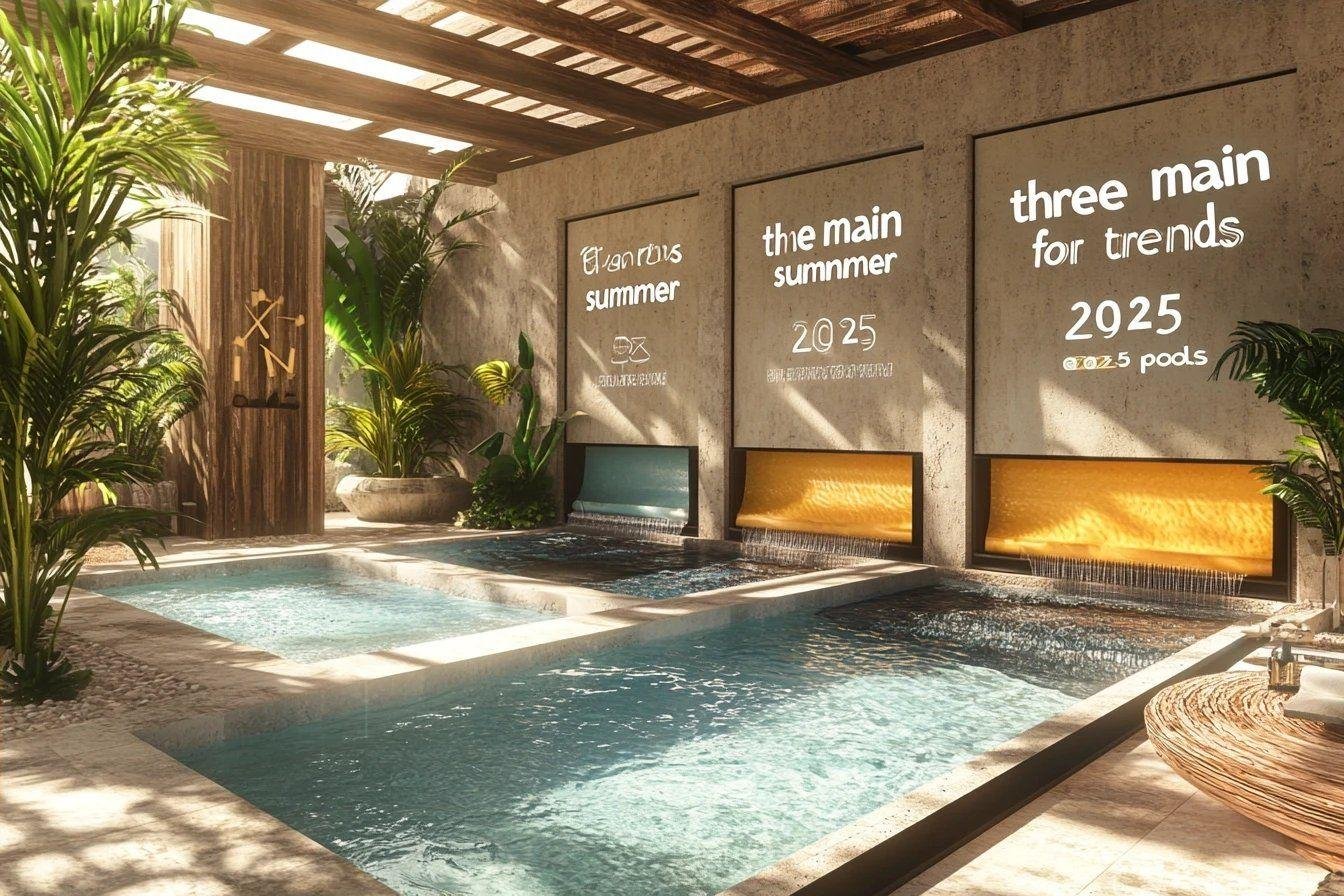 les trois principales tendances pour les piscines de l’été 2025