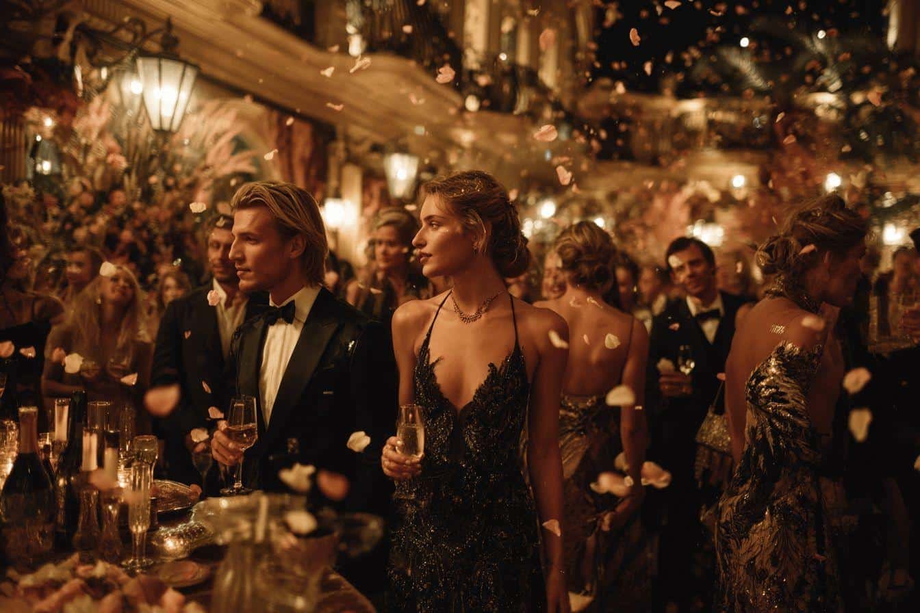 plongée dans le mét gala : sous un ciel de pétales, les invités célèbrent le style noir lors d’une soirée monumentale