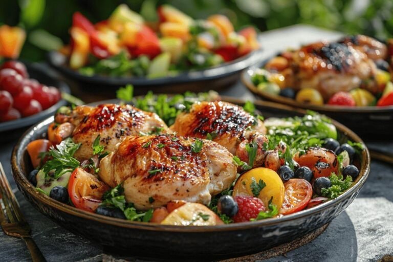 recettes de dîners au poulet pour des repas d’été simples et savoureux