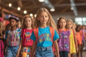Retour à l’école avec panache : les enfants brillent lors du défilé de mode de Longview