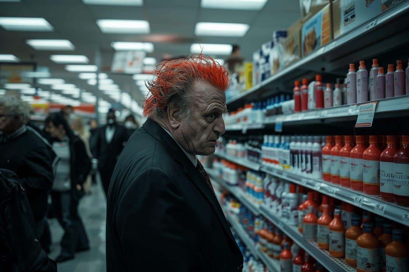 Rudy Giuliani fait ses courses pour de la teinture capillaire dans un Walmart du New Jersey