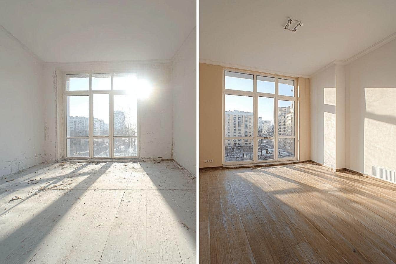 Transformation spectaculaire : d’un espace délaissé à un appartement moderne