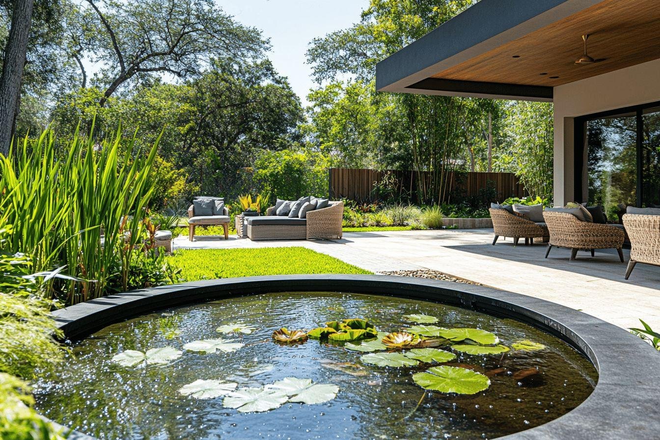 transformez votre jardin en spa : le bassin décoratif devient votre nouveau foyer extérieur